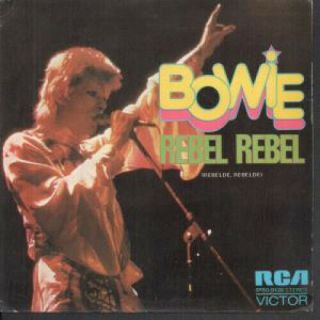 David Bowie Rebel Rebel 7 " Vinyl B/w Queen Bitch (spbo9128) Pic Sleeve Spain R