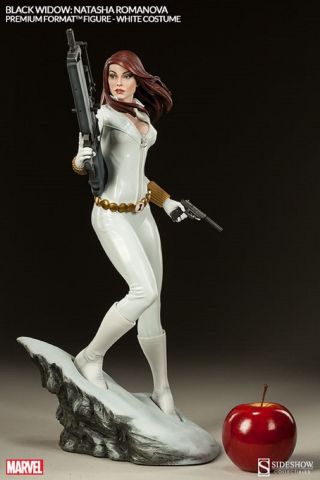 Sideshow Black Widow White Edition Premium Format Exclusive Statue Avengers