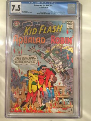 Brave And The Bold 54 Cgc 7.  5 1st Teen Titans