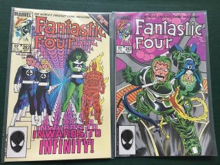 Fantastic Four 282 283 284 285 (secret Wars Ii,  Power Pack,  1st Invisible Woman)