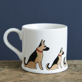 Sweet William German Shepherd Mug | Great Gift For Alsatian Dog Lovers | Freep&p