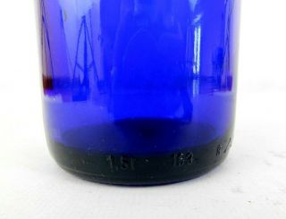 1.  5 L Cobalt Blue Glass Member ' s Mark 2017 Riesling Wine Bottle 19 Inches Tall 2