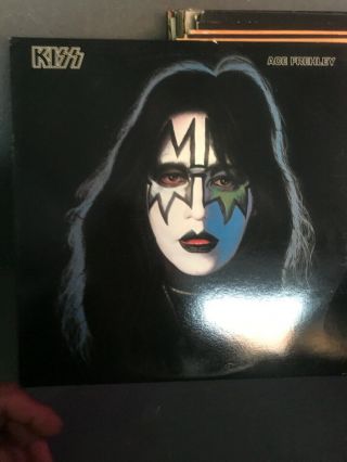 Kiss Lp Ace Frehley Solo 1985 Polygram Reissue Vinyl Album