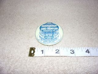 The Ogdensburgh And Lake Champlain Railroad Co.  Advertising Pocket Mirror