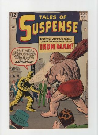 Tales Of Suspense 40 F/vf 7.  0 Marvel Comic Key 2nd Iron Man 12c