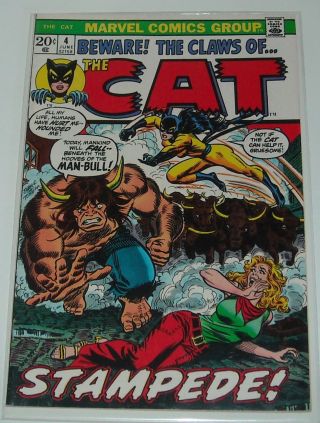 Hi Grade Key 1973 Marvel Claws Of The Cat 4 Last Issue Starlin Art Below Guide