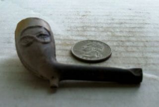 Victorian Pictural Clay Pipe Bowl With Some Stem (pretzel With S K)