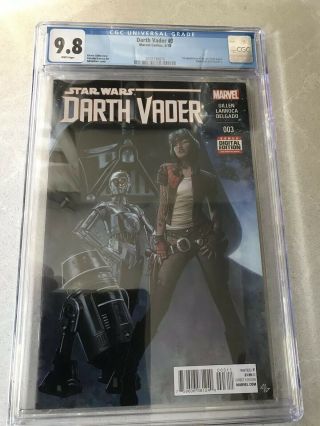 Darth Vader 3 Cgc 9.  8 1st Appearance Doctor Aphra Marvel White Pages Star Wars