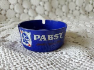 Pabst Blue Ribbon Plastic Advertising Ashtray Usa Brookpark