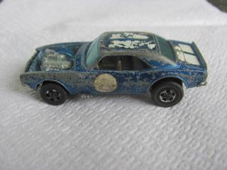 Vintage 1969 Hot Wheels Redline Heavy Chevy Camaro Blue White Hotwheels 67 68 69