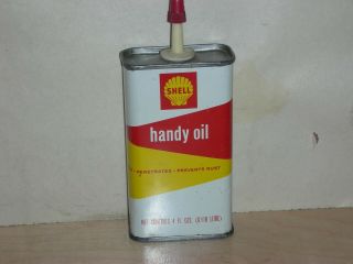 Shell Handy Oil 4 Oz Good Shape Empty Household Penetrating Handy Home 218