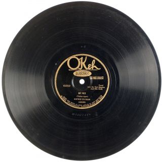 Sophie Tucker: My Pet / The Man I Love Us Okeh 41010 Hot Jazz 78 V,  Hear