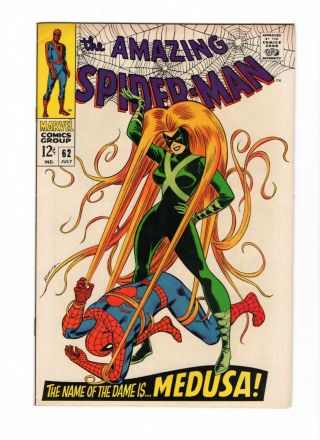 The Spider - Man 62,  Jul 1968 Very Fine,  8.  5