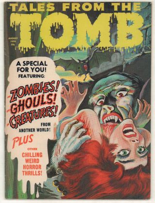 Tales From The Tomb Vol 2 4 - Eerie Publications - Vampire Cover (4.  5) 1970