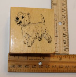 West Highland Terrier Westie Dog Rubber Stamp Breed Gallery Purebred Arts Crafts