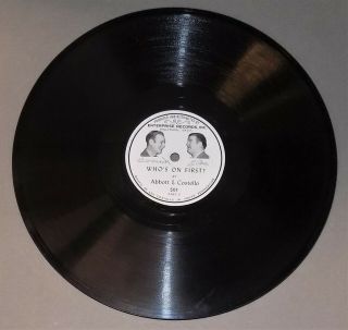 Abbott & Costello Rare 78 Rpm Who 