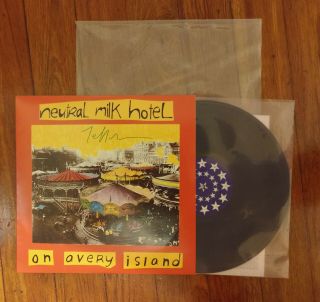 Jeff Mangum Signed On Avery Island By Neutral Milk Hotel Vinyl