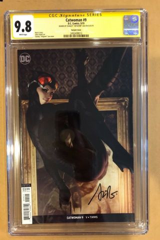 Catwoman 9 Cgc Ss 9.  8 Artgerm Variant.  Signed By Artgerm.  (5/19).