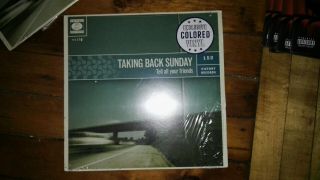 Taking Back Sunday Tell All Your Friends Pink Colored Vinyl Rare Corner Dinged