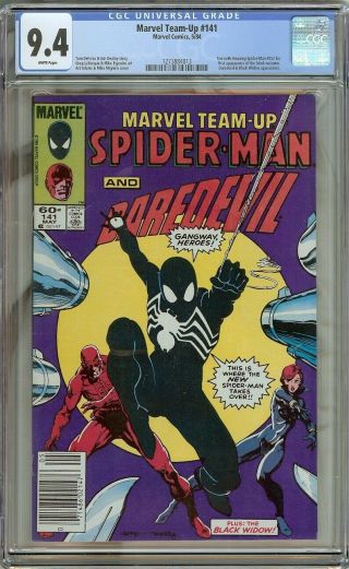 Marvel Team - Up 141 Cgc 9.  4 Spider - Man Comic Key 1st Black Suit Ties Asm 252