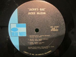 Jackie McLean ' JAckie ' s Bag ' LP Blue Note 2