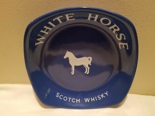 Vintage White Horse Scotch Whisky Advertising Ashtray Change Dish England