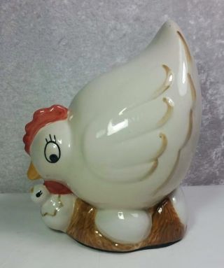 Chicken Hen Ceramic Baby Chick Eggs Country Farmhouse Cottage