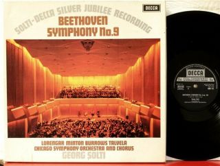 Decca 6 Bb 121/2 Beethoven,  Symphony 9,  Solti,  Chicago Symphony Orch.  Tas