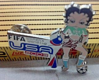 World Cup Soccer 4 Pins Betty Boop Pin Women 