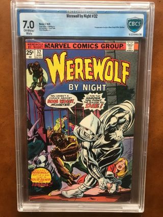 1975 Werewolf By Night 32 Cgc 7.  0 1st Moon Knight Marvel Stan Lee Avengers