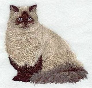 Himalayan Cat,  Kitty Embroidered Patch 5.  0 " X 4.  7 "