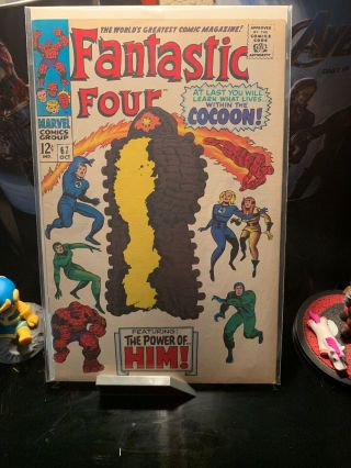 Fantastic Four 67 Reprint 1st App Of Warlock Key Nm 2nd Printing Cocoon