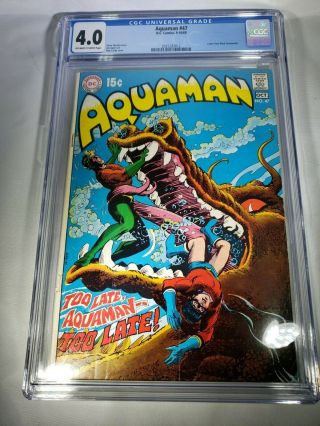 Aquaman 47 1969 Cgc 4.  0.  10/69.  2025282012.