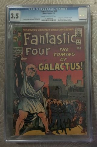 Fantastic Four 48 Cgc 3.  5 - 1st Appearance Of Silver Surfer & Galactus (03/66)