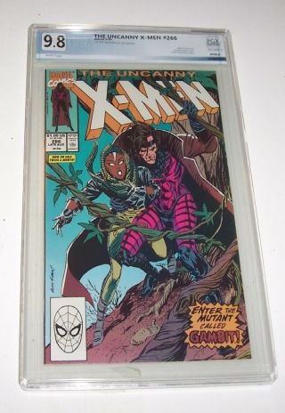 Uncanny X - Men 266 - Pgx Nm/mt 9.  8 - 1990 Marvel Key Issue - 1st App Gambit
