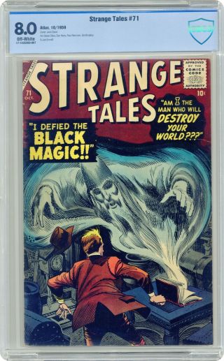 Strange Tales (1st Series) 71 1959 Cbcs 8.  0