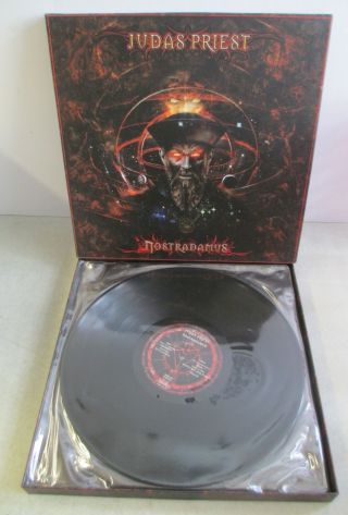 2008 Judas Priest - Nostradamus 2x Cd,  3x Lp Box Set Sony Music 88697315542 Eu
