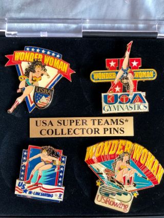 U.  S.  Team Pins Olympics Collectors Pin Wonder Woman Vintage 1996 Rare