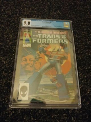 Transformers 1 Cgc 9.  8 White Pages 1st Print