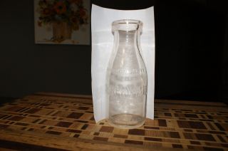Vintage Murphy - Ward Dairy Embossed Pint Milk Bottle Chicago Illinois Il