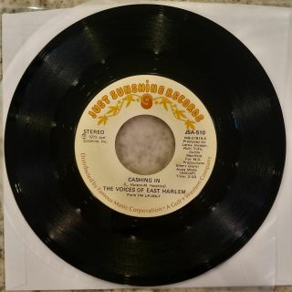 Voices Of East Harlem - Cashing In 45 rpm Single 1973 Rare Funk / Northern Soul 3