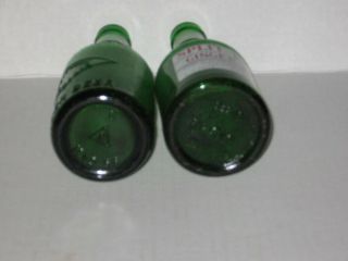 2 vintage green glass Ginger Beer soda bottles Franklin Springs NY 3