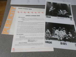 Urgh A Music War promo 2LP set w/rare press kit on A&M 5