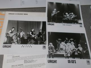 Urgh A Music War promo 2LP set w/rare press kit on A&M 6