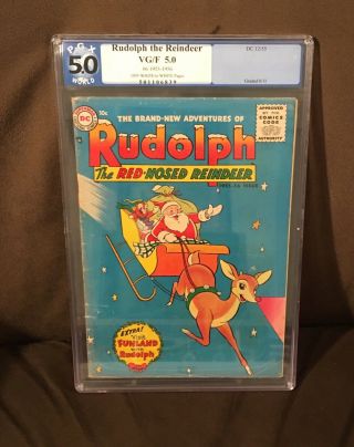 Rudolph The Red Nosed Reindeer 6 (1955) Vhtf Pgx 5.  0 Christmas