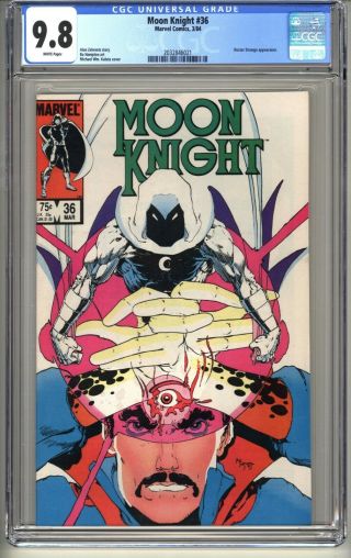 Moon Knight 36 Cgc 9.  8 Wp Nm/mt Marvel Comics 3/84 Kaluta Cover (vol 1)