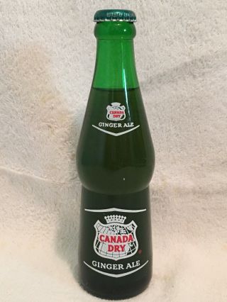 Full 7oz Canada Dry Ginger Ale Acl Soda Bottle Version 2