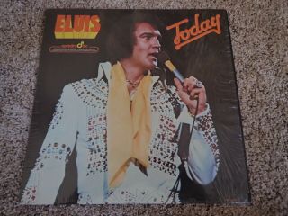 Elvis Today Apd1 - 1039 Black Label Quad In Shrink M/nm.  Released In 1977.