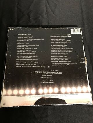 BRUCE SPRINGSTEEN LIVE 75 - 85 BOX SET - 5 Vinyl Record w/covers,  33 page booklet 3