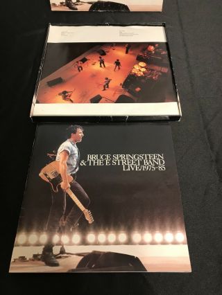 BRUCE SPRINGSTEEN LIVE 75 - 85 BOX SET - 5 Vinyl Record w/covers,  33 page booklet 6